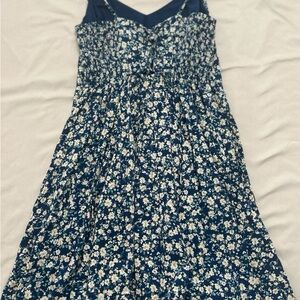 Xhilaration Navy Floral Kids Dress
